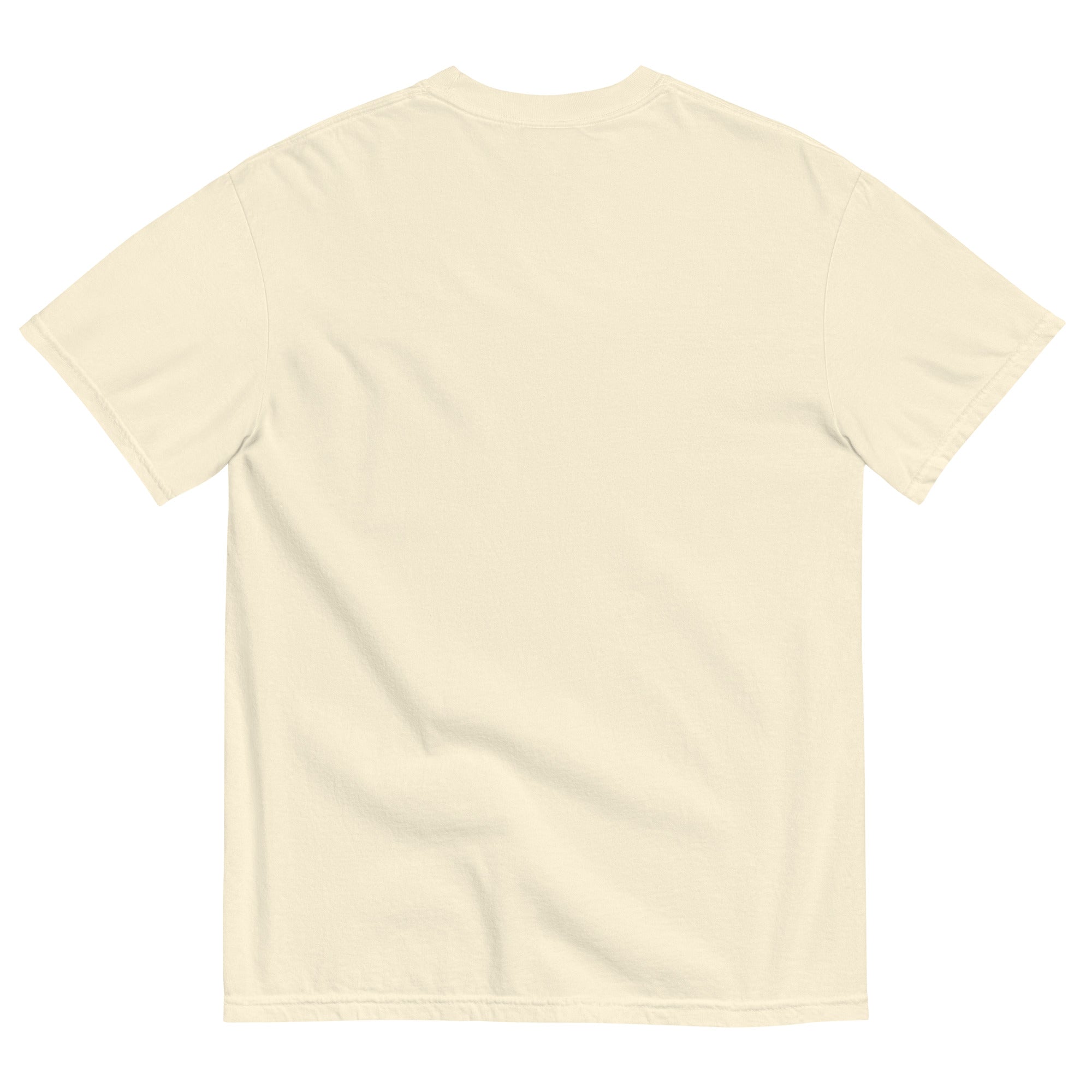 Back view of ivory Desert Sled Tee showing no back print